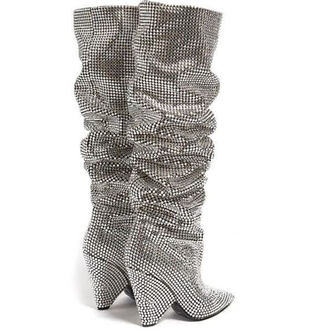 ysl niki crystal boots dupes|8 cheaper versions of YSL's $10,000 crystal boots .